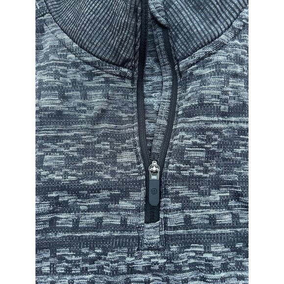 Lululemon Rest Less 1/4 Zip Top Size 6 ? Heathered Slate Patterned MF - Picture 5 of 5